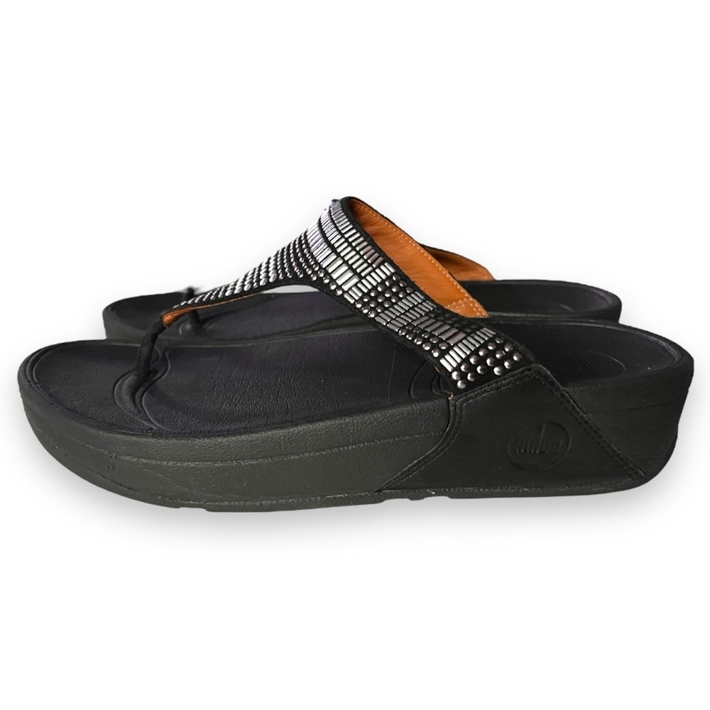 FITFLOP AZTEK CHADA Suede Toe-Post Sandals Size 9 - Picture 3 of 5